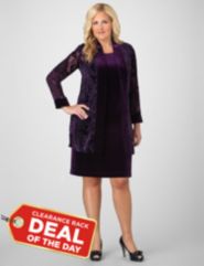 Velvet Burnout Jacket Dress