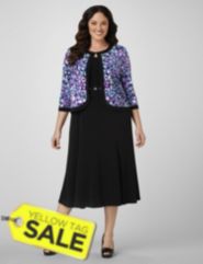 Abstract Petals Jacket Dress