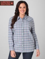 Pucker-up Plaid Shirt