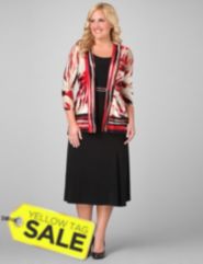 Brushstroke Cascade Jacket Dress
