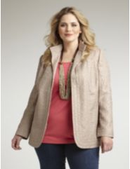 Textured Openfront Jacket