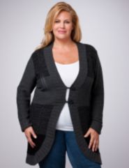 Long Tonal Shaded Cardigan
