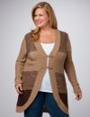 Long Tonal Shaded Cardigan