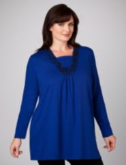 Beaded V-neck Tunic