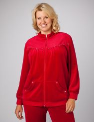 Nailhead Velour Jacket