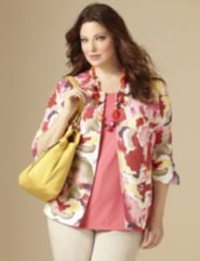 Floral Linen Jacket
