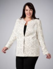 Eyelet Sueded Jacket