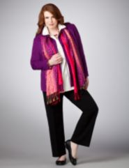 Hued Animal Print Scarf