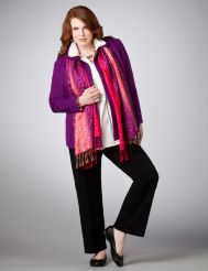 Hued Animal Print Scarf