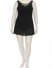 Sleeveless striped sheer cover-up