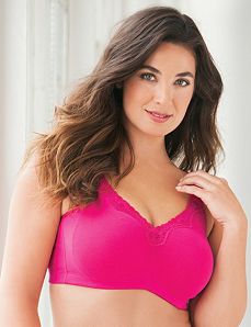 Serenada&reg; No-Wire Cotton Bra