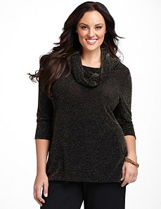 Luminous Slinky Knit Tunic by CATHERINES