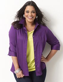 Sateen Pintuck Shirt