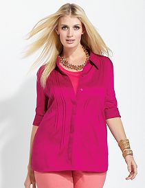 Sateen Pintuck Shirt