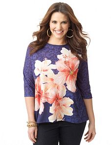 Leopard Bloom Top