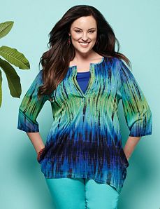 Tie-Dye Mesh Top