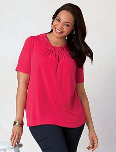 Honeycomb Scoopneck