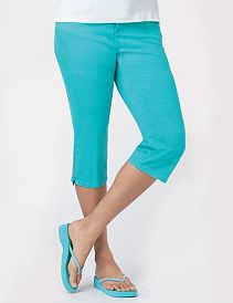 Slimmer Color Denim Capri