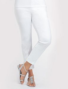 Cotton Sateen Capri