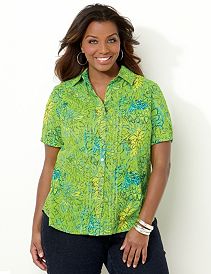 Painted Floral Blouse