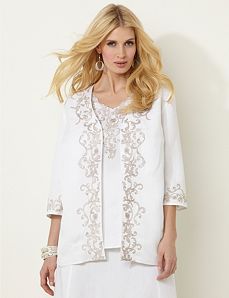 Siren Linen Cascade Jacket