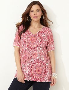 Sunburst Gauze Top