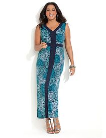 Medallion Print Maxi