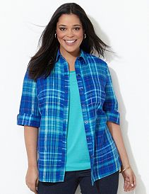 Sparkle Plaid Shirt