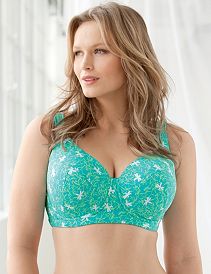 Serenada&reg; Dragonfly No-Wire Cotton Comfort Bra