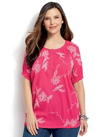 Embroidered Gauze Peasant