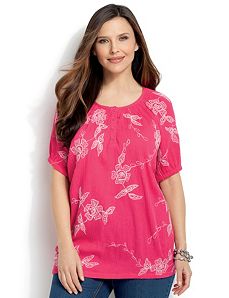 Embroidered Gauze Peasant
