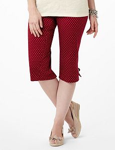 Star Print Capri