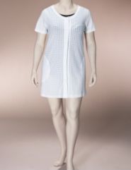 Textured mesh stretch cover-up