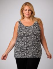 Lace Print Tank
