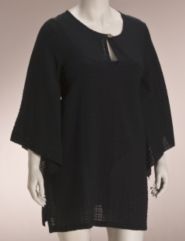 Gauze dolman sleeve coverup