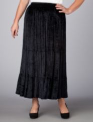 Panne Broomstick Skirt