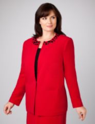 Crepe Open Jacket