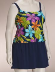 Two piece floral skirtini