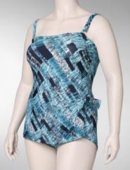 One piece bandeau swimsuit