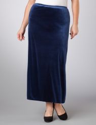 Stretch Velvet Skirt