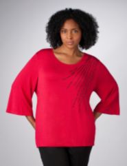 Embellished Knit Top