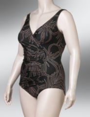 Surplice maillot swimsuit