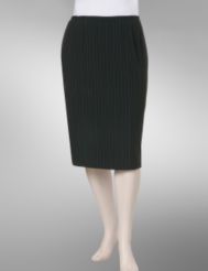 Pinstripe straight skirt