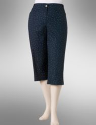 Circle print capris