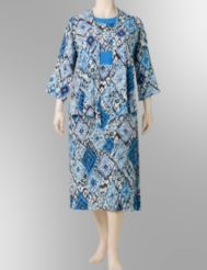 2-piece Ikat print jacket dress