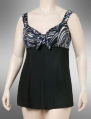 Tie front swimdress