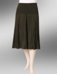 Smocked Waist Broomstick Skirt