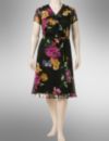 Ruffle wrap dress
