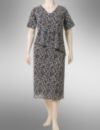 Crinkle bodre dress