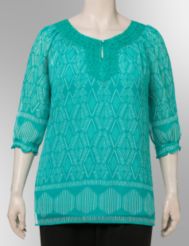 Layered georgette tunic